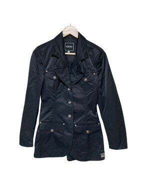 Versace Jeans Coutur Couture Medusa Button Safari Jacket Black Autumn Winter XS